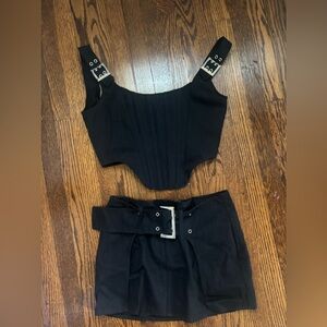 SKIRT + CORSET TOP